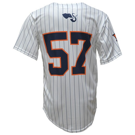 Pinstripe Baseball Jersey-Back